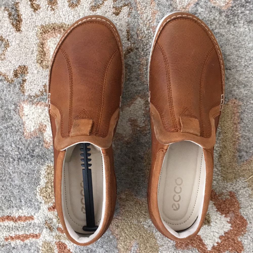 Ecco Cayla Carmel Leather Slip On